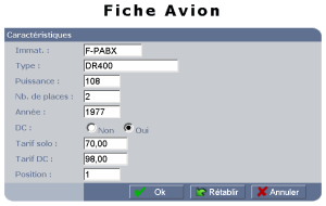 Fiche Avion